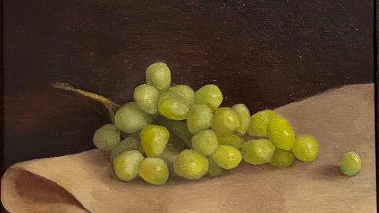 Green Grapes — Classical Still Life Fine Art Print